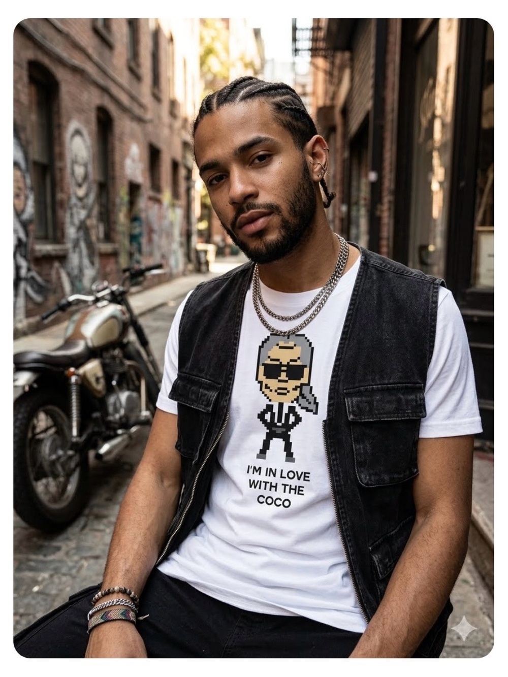 Mostly Heard Rarely Seen 8-Bit Graphic 'I'm in Love with the Coco' Men's T-Shirt